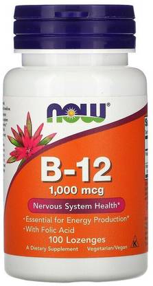 Now Foods B-12, 1,000 mcg, 100 Lozenges