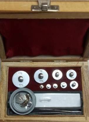 BNR EXPORTS BNR EXPORTS Analytical Weight Box 1 Mg To 100 Gram Brass Wooden box Weight Box