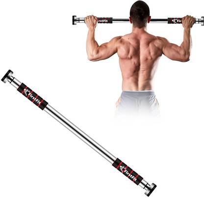 FirstFit Professional Doorway Pull-up Bar With Locking Mechanism, Upper Body Workout Bar Pull-up Bar