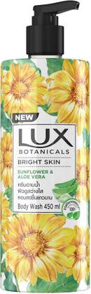 LUX Botanicals Bright Skin Body Wash | Sunflower & Aloe Vera Extracts 450ml
