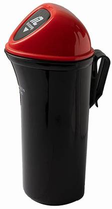 MOTOZOOP Car Dustbin Garbage Can Car Trash Bin Waste bin Can Holder Portable Small dustbin for Car Home and Office (RED) Car Trash Bin Bag