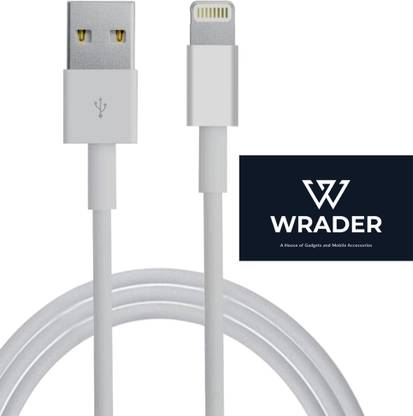 WRADER Lightning Cable 1 m PVC Lightning ORIGINAL Fast Charging Data Cable for Phone XR/ Xs/ Xs Max/ X/ 8/ 8 Plus/ 7/ 7 Plus/ 6/ 6 Plus and All Other Models