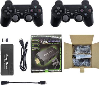PSS Mini HD HDMI Video Game Stick Console 2.4G Wireless Controller 32GB Memory 3000+ Games for PS1/FC/GB/GBA/GBC/MD/SFC/ATARI Retro TV Gaming Stick with 2 Wireless Controller 32 GB with 3000