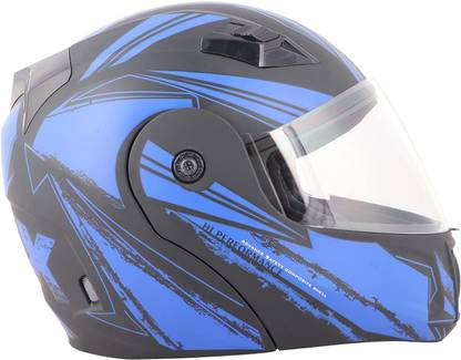 O2 Prox Full Face Helmet with Scratch Resistant Clear Visor, Matte Finish Motorbike Helmet