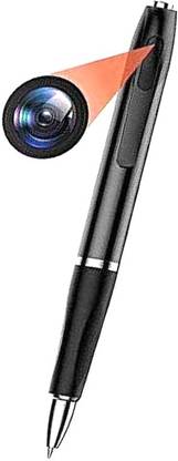 PAROXYSM 4k Pen Camera Full HD 1080p Video and Audio Recording | Mini Pen Body Camera Lens Cover | Portable HD Video Recorder BPR6 Ball Pen Spy Camera Hidden Detective Cam In Pen Business Portable Video Recorder Wearable with Data Cable Feature for Office / Meeting / Support 64 GB Card ( Not Included ) Spy Camera