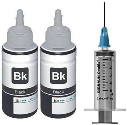 GPN PRINT 2 Black ink With 1 Syringe Compatible for 803/680/678/818/802/901/703/704/21 Black Ink Bottle