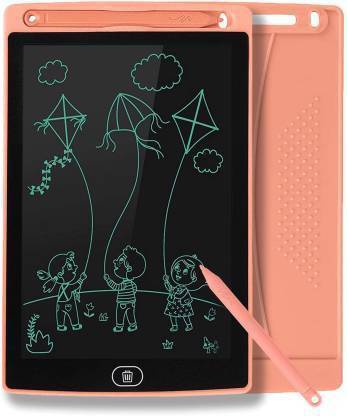 Style Tech 8.5 Inch LCD WritingTablet / Drawing Board / Doodle Board / slate for kid - Digital electric slate Reusable Portable Ewriter Educational Toys, Gift for Kids Student Teacher Adults Portable Rugged Drawing Notepad Suitable for Home School Office Memo Notebook Portable & Reusable Electronic Notepad & Drawing Doodle Ruff Pad with Full Erase Mode, Lock Screen Function (Pink)
