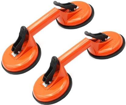 uptodatetools Glass Lifting Suction Cups Heavy Duty Vacuum Aluminum Alloy Handle Holder to Lift Large Glass/Floor Gap Fixer/Tile Lifter/Moving Window,Mirror/Windshield Removal & Install Tool Lever Tool