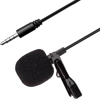 Borneo Collar Clip Microphone Mic with Easy Clip On System Perfect for Recording Mini Lavalier Lapel Mic Microphone for PC Computer Laptop Gaming Sound Recording Microphone