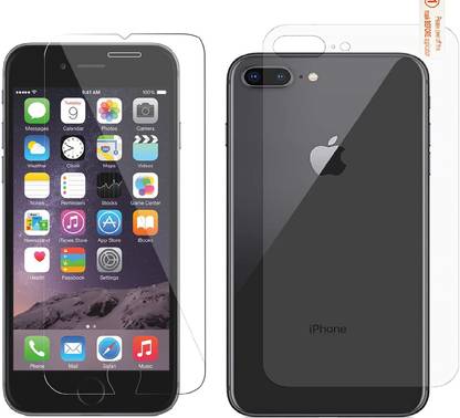 ELEF Front and Back Screen Guard for Apple iPhone 8 Plus Front and Back Both Flexible Impossible Fiber Glass (Not Tempered Glass)
