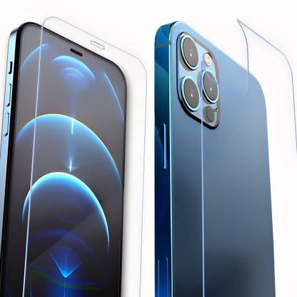 ELEF Front and Back Screen Guard for Apple iPhone 13 Pro Max Front and Back Both Flexible Impossible Fiber Glass (Not Tempered Glass)
