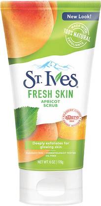 ST.IVES Fresh Skin Apricot Natural Face Scrub | Cleanser for Glowing Skin 170gm Scrub