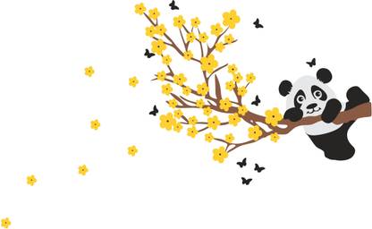 sp decals 73 cm Be a cat cute cates design multicolor wall sticker : 73 Cm X 118 Cm Self Adhesive Sticker