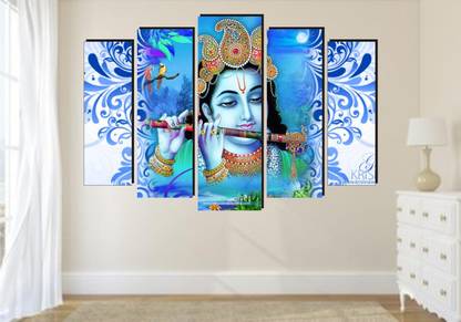balkrishna wall stickers 68 cm lord krishna wall sticker 3d Self Adhesive Sticker