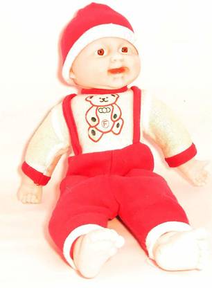 Patly Happy Baby Musical Touch Sensors and Laughing Boy Doll  - 40 cm
