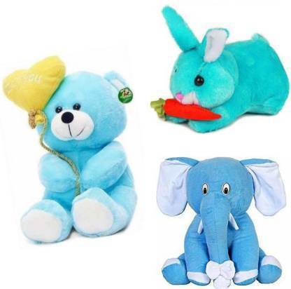 MK Enterprises Stylish Plush and Adorable Soft Stuffed Cap Teddy And Penguin  - 30 cm