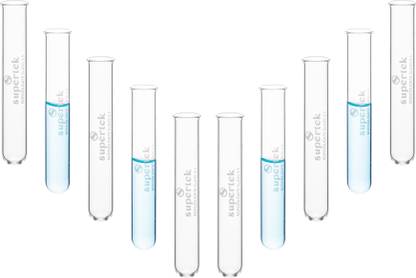 Supertek 15 ml Rimmed Borosilicate Glass Test Tube