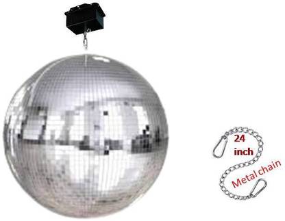 SQE Mirror Large Disco Ball for Christmas New Year Musical Party Decoration with Motor and Chain (12 Inch) Balls Pack of 1