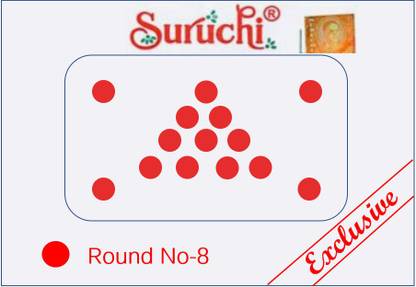 Suruchi Red Bindis Round Shape Velvet Small Bindi Tikka Pack Of 26 Patta (Size 5 -4 Pack, Size 6 -6 Pack, Size 7-8 Pack, Size 8-8Pack (393 Bindis) Forehead Red Bindis