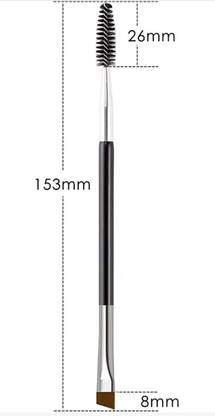 UniTale Professional New Quality Angled 2 in 1 Double Sided Spoolie And Eyebrow Brush Light In weight Reusable Eyebrow Shaping Tool