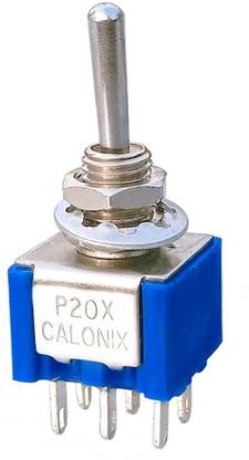 jivith 3 Position 2P2T DPDT ON-OFF-ON Miniature Mini Toggle Switch (QTY1) Electronic Components Electronic Hobby Kit