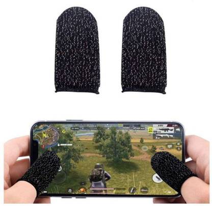 QOVE PUBG Smart Phone Gaming Finger Sleeves Slip Sweat Proof ( 1 Pair ) Finger Sleeve
