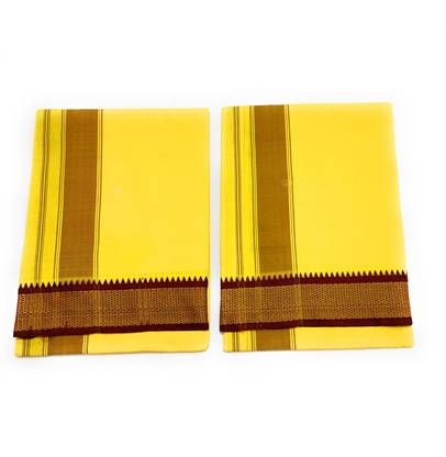 shershaan Solid Yellow Lungi
