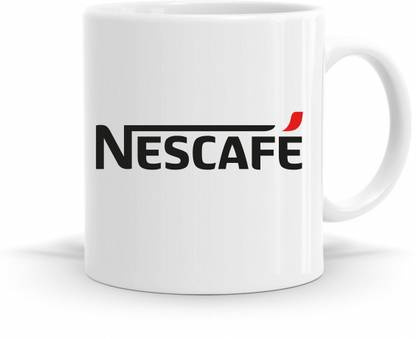 R CREATION Nescafe Printed mug Ceramic Coffee Mug
