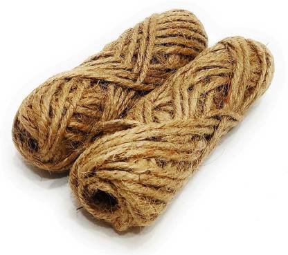 Creative Hub Jute Cord for Craft Project/Natural Jute Rope/Jute Thread Twine Cord/jute tread Brown