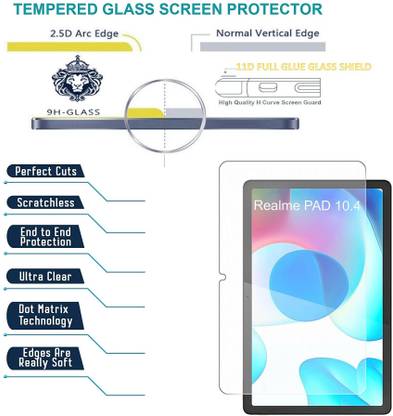 Valimai Edge To Edge Screen Guard for realme Pad 10.4 inch