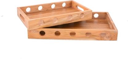 Tia Tia Teak hole tray Tray Serving Set