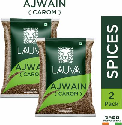 LAUVA AJWAIN SEEDS (CAROM) FOR STOMACH AND IMPROVES DIGESTION, WEIGHT LOSS 1 kg, PACK OF (2X500g)