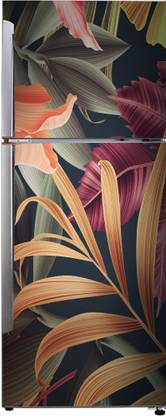 K2A Studio 60 cm abstract multicolor dark autumn leaves illustration wallpaper sticker Self Adhesive Sticker