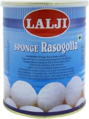 lalji Sponge Rasuglla (20pieces)1kg Can