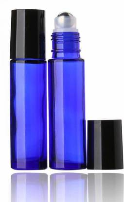 JARBAZAAR 10 ML COBALT BLUE ROLLON EMPTY REFILLABLE PERFUME BOTTLE 24 PCS 10 ml Bottle