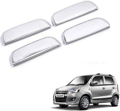Qiisx Chrome Door Handle Cover Set of 4 Pcs For Maruti Wagon R Car Grab Handle Cover