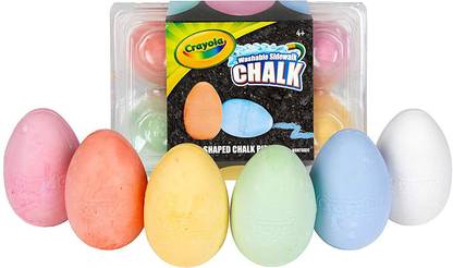 CRAYOLA 6 Count Egg Sidewalk Chalk drawing chalk
