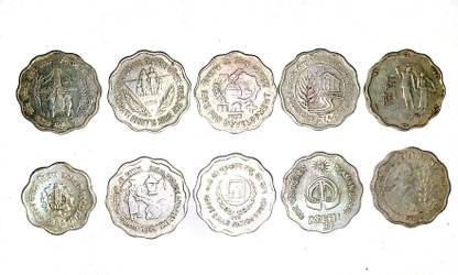 oldcoinwala 10 Paisa Commemorative Coins Complete Set Modern Coin Collection