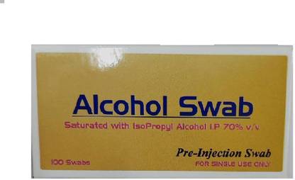 NSC Medium Pads Individually Sealed Ideal for Pre-injection Skin Prep Contains 70% Isopropyl Alcohol Swab For Disinfection Use