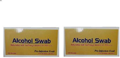 NSC Medium Pads Individually Sealed Ideal for Pre-injection Skin Prep Contains 70% Isopropyl Alcohol Swab For Disinfection Use