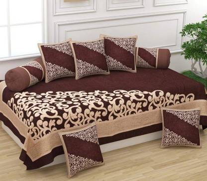 ANextstep Velvet Embroidered Diwan Set