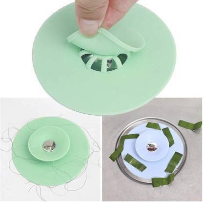 esaumya Silicone Sink Drain Stopper- Drain Plug Laundry Water Stopper Cap Tool, 2-in-1 Multi function Strainers Kitchen Plunger