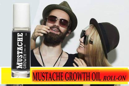Mijaaz Mustache Growth Roll-on Hair Oil For Boys & Men Hair Oil | Pack of 2 Mustache Oil Hair Oil