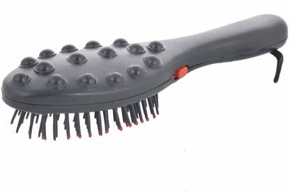 UK Enterprise VIBRA HAIR MASSAGER | Hair Massager | Head Massage Tool | Head Massager Vibration | Head Massager Tool | Head Massager Machine Magnetic Vibra Plus Head Massager Hairbrush with Double Speed in Treatment | Hair Massager | Head Massage Tool | Head Massager Vibration | Head Massager Tool | Head Massager Machine Massager (Black) Massager