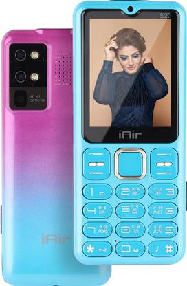 IAIR Basic Feature Dual Sim Mobile Phone with 2800mAh Battery, 2.4 inch Display Screen, 0.8 mp Camera in Twin Shade Colors (FPS20, Twin Sky Blue)