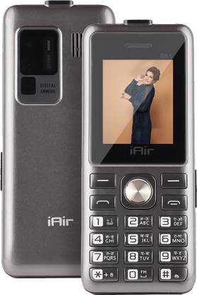 IAIR Basic Feature Dual Sim Mobile Phone with 2800mAh Big Battery, 1.77 inch Display Screen, 0.8 mp Smart Camera with Big LED Torch (FPD51, Grey)