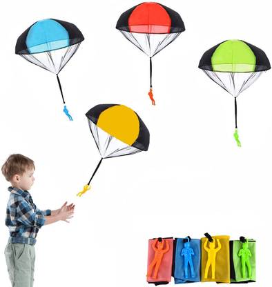 HASTHIP 4 Pcs Parachute Toy Tangle Free Throwing Toy Parachute Outdoor Children's Flying