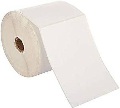 chahattraders 100 mm by 150 mm direct thermal stickers pack of 2 rolls self- adhesive Paper Label