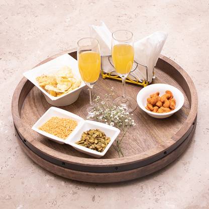 ekamatra ROTATING WOODEN TRAY /LAZY SUSAN Tray
