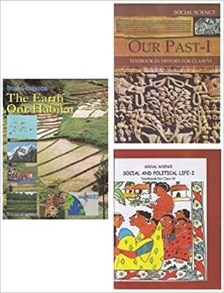 NCERT Book Set For Class 6 - History, Geography & Social And Political Life (English) (Set Of 3 Books)